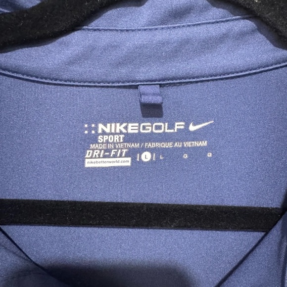 Nike Golf Dry Fit Men's Blue Polo Shirt - Picture 3 of 3